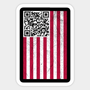 Trump Ymca Troll Dance QR T-shirt, Flag of the United States Sticker